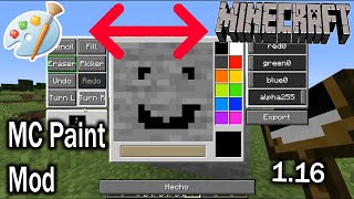Paint en Minecraft! - MC Paint Mod - Minecraft 1.16