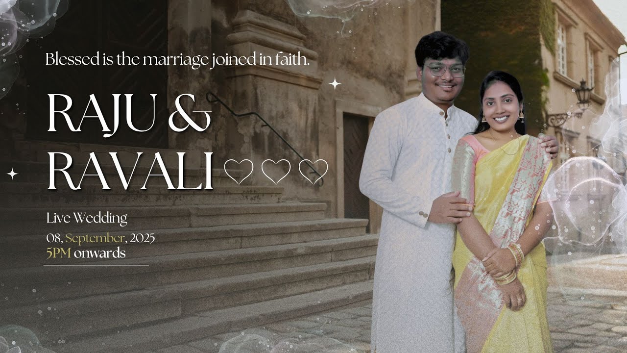 RAJU + RAVALI || WEDDING CEREMONY || 08TH SEPTEMBER 2025 || 5PM - YouTube