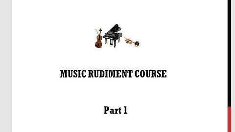 Sight singing Part 1