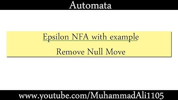 Epsilon NFA with example | Remove Null Move