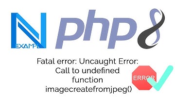 Fatal error: Call to undefined function imagecreatefromjpeg / png / jpg / webp