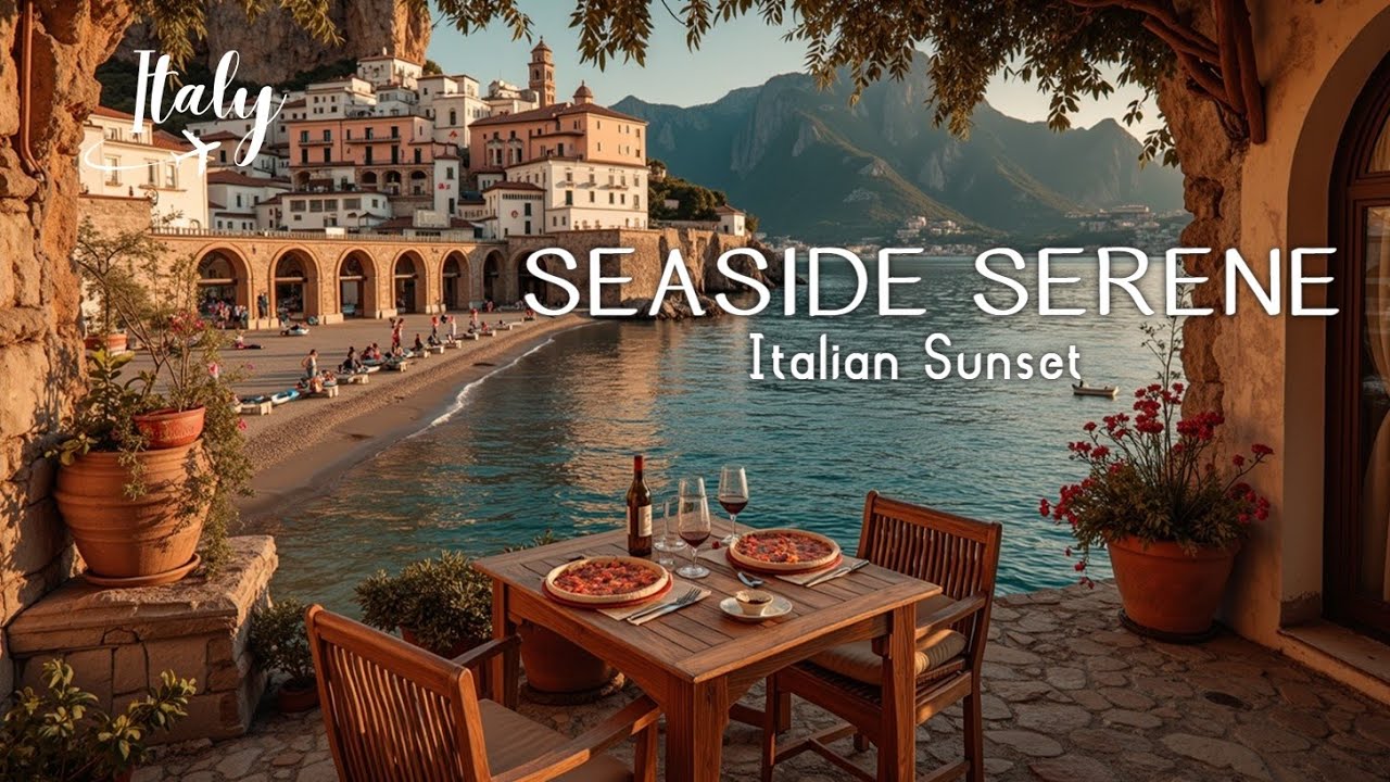 Italian Sunset Magic ~ Расслабляющая музыка побережья Амальфи и романтический фортепиано-гитара