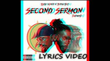 Black Sherif - Second Sermon Remix Ft. Burna Boy (Lyrics Video) #BurnaboySherif  #SecondSermonRemix