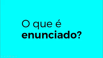 O que converta a unidade da língua em enunciado?