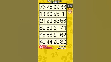 😂 Spot It or Not! Find the Same Numbers 896