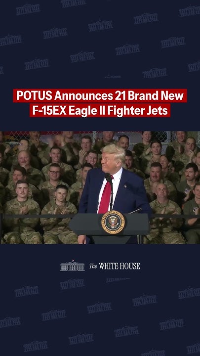 POTUS announces 21 brand new F-15EX Eagle II Fighter Jets. - YouTube