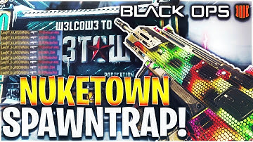 How to SPAWN TRAP on NUKETOWN   PT2 (Wood Side) Bo4 INSANE GAMEPLAY*