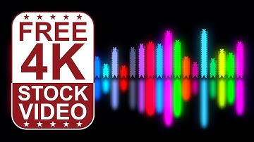Free Stock Videos – VJ Loops DJ music equalizer colorful animated 3D motion graphics