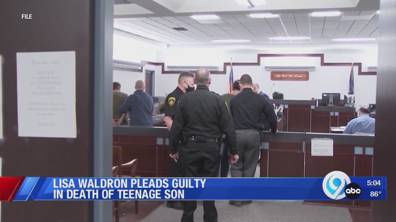Lisa Waldron pleads guilty in death of teenage son - YouTube