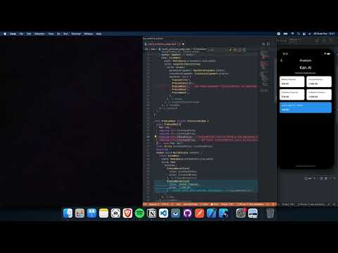 Flutter SpeedCode In-App Page Design