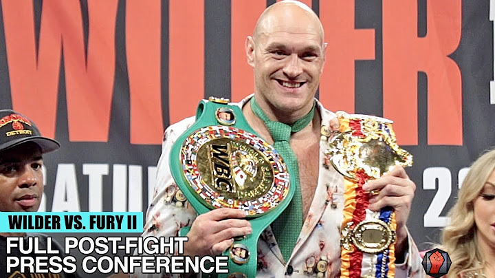 TYSON FURY'S FULL POST FIGHT PRESS CONFERENCE VS DEONTAY WILDER 2 - WILDER FURY 2 POST FIGHT