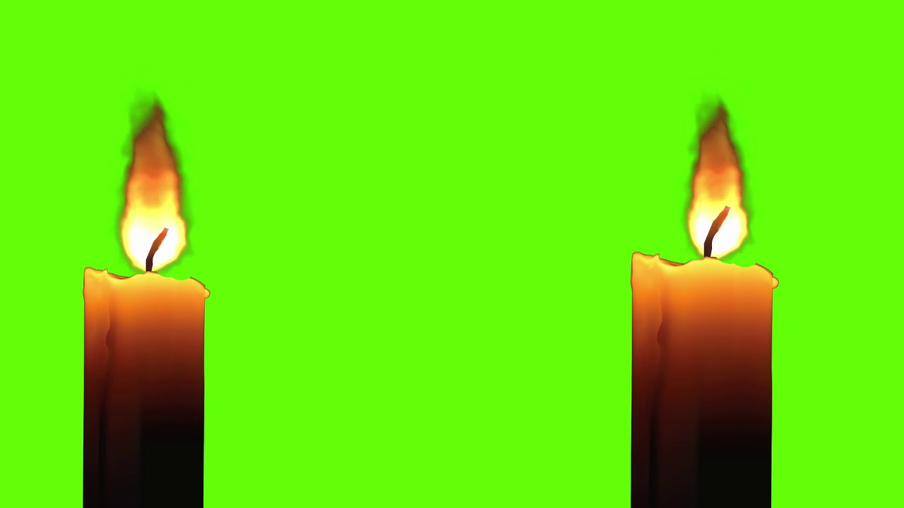 Green screen background candle green screen video candle green