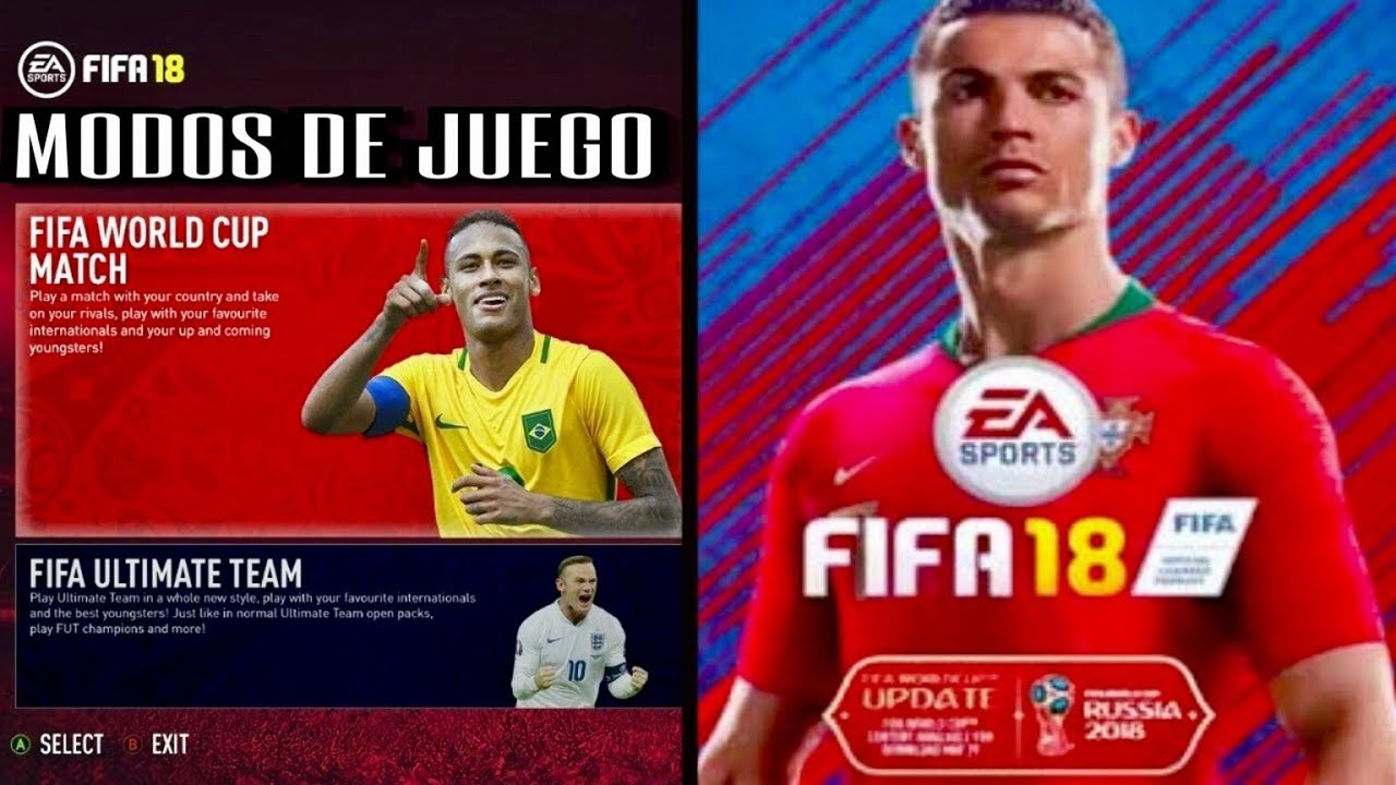 FIFA - MODOS DE JUEGO DEL MUNDIAL RUSIA 2018 - CONTENIDO DLC - YouTube