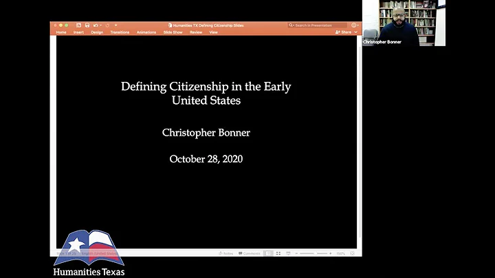 Christopher Bonner, "Defining Early American Citiz...