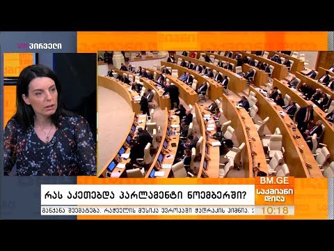 რას აკეთებდა პარლამენტი ნოემბერში?