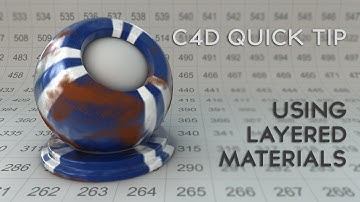 Using Layered materials in CInema 4D