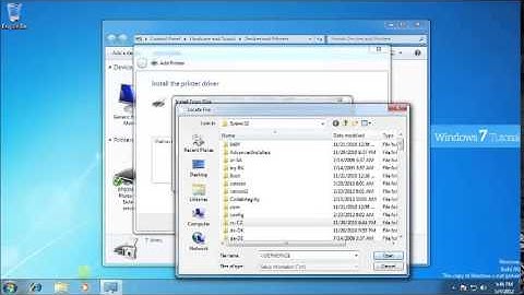 Adding IP TCP IP Printer to Windows 7   Microsoft Server 2008 R2 Step by Step Guide How to