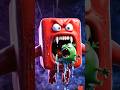 Red Monster Cube Eats Angry Green Ball 😱🔥 #shorts #monstercube