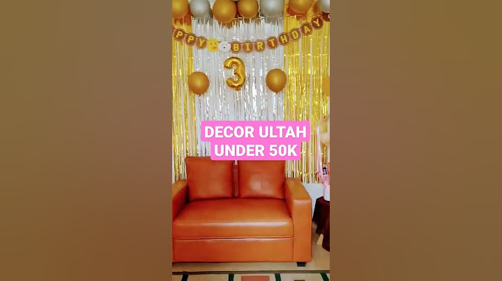 Dekorasi Ulang Tahun