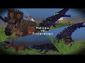 Minecraft Nulljaw vs Triceratops Encounters (Saint's Dragons Mod &amp; The Dawn Era Mod)