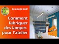 Lampes design mid century en bois avec des leds rcupration diy