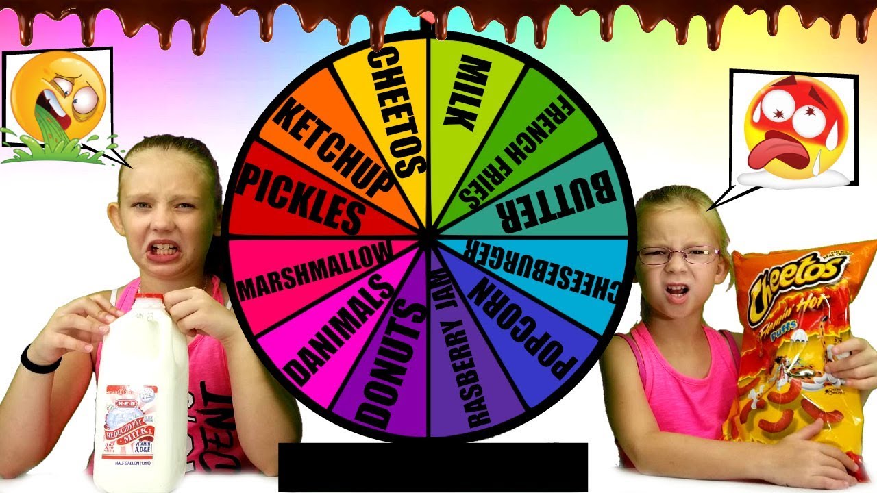 MYSTERY WHEEL OF Mix and Match Food Challenge!!!