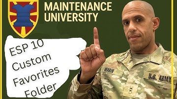 ESP 10 Custom Favorites Folder
