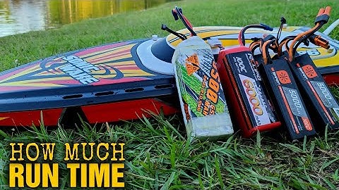 Getest op looptijd Proboat Sonicwake V2 Lipo-accu-opties