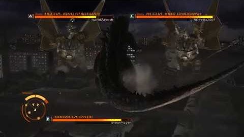 GODZILLA PS4 : Godzilla 2014 vs 2 Mecha King Ghidorahs