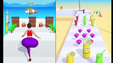 Twerk Race 💃 vs Juice Run 🥤 | Hilarious Mobile Game Battle 🔥