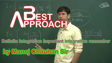 Maths IIT definite integration important integration remember by Manoj Chauhan Sir