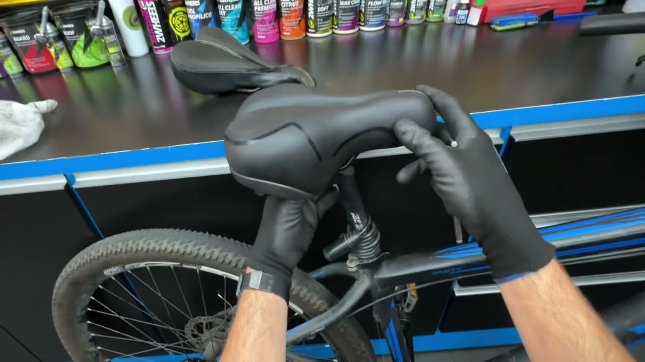 Como trocar o “Selim ou Banco” da Bicicleta - Canote com Carrinho! #spacebikeoficial