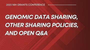 Genomic Data Sharing and Other Sharing Policies