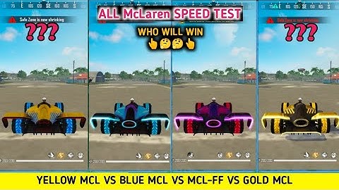 ALL MCLAREN CAR SPEED TEST FREE FIRE | PARA-SAMSUNG,A3,A5,A6,A7,A8,A9,J2,J3,J4,J5,J6,J7,J9,S5,S9,S6