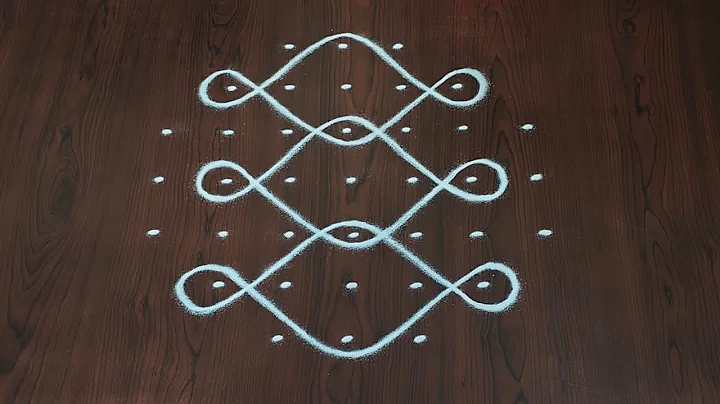 7×3dots melikala muggulu|easy rangoli|daily chukkala muggulu||sikku,kambhi,neli kolams|#Nice Rangoli