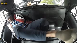 Fuel Bandit Turns Cop Car Ride Into a Ridiculous Spectacle