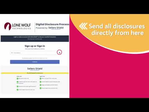 Fast, Easy Disclosure Forms with Sellers Shield & Transactions (zipForm Edition) Integration