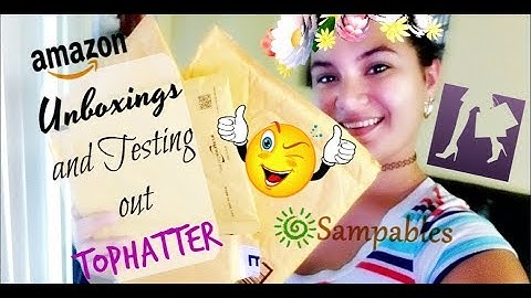Unboxing more stuff ! Amazon | testing TOPHATTER 💜 !