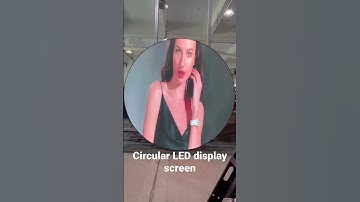 Circular LED display screen use for shopping mall