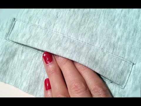 How to sew a pocket.2 Sewing course. 💎Jak uszyc kieszeń do bluzy lub spodni kurs szycia