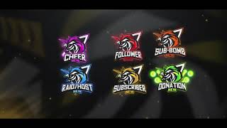 Animated Twitch Design Pack for Mrs Sini