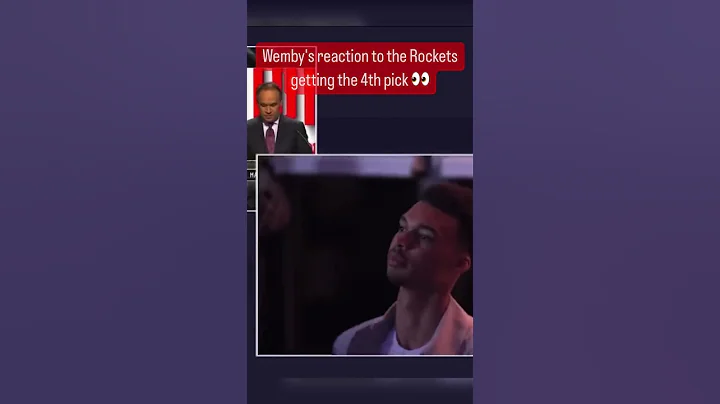 Victor’s reaction to the Rockets being the 4th pick at the NBA Draft Lottery 👀 - DayDayNews