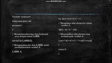 Tutorial Edukasi ARRAY Menggunakan C++ Struktur Data Kelompok 2 (A-01