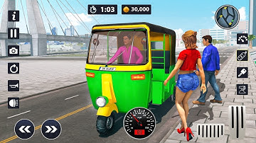 Tuk Tuk Auto Rickshaw Game || Driving Mood || stunt games video #AndroidGame