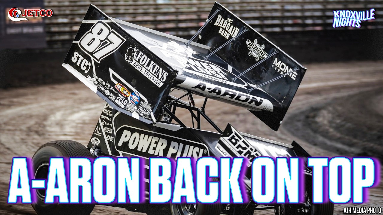 Aaron Reutzel OUTDUELS Ryan Timms From Ninth to Win at Knoxville | Knoxville Nights