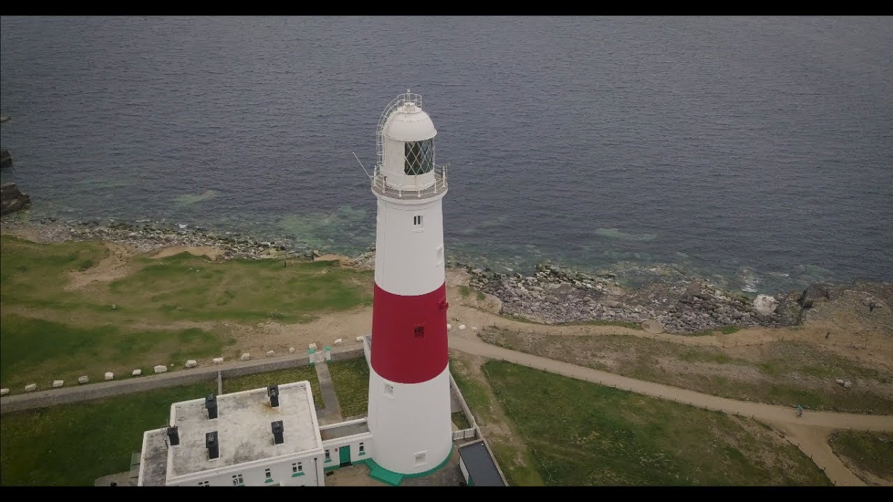 Aerial footage of Portland Lighthouse, Trinity House