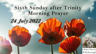 24 July 2022 (Sixth Sunday after Trinity Morning Prayer) Ezra 3:10-13