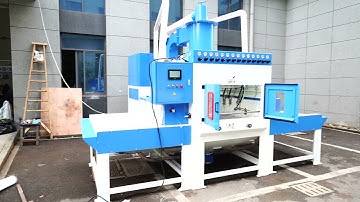 Automated Blasting System Conveyor Belt Automatic Sandblasting Machine