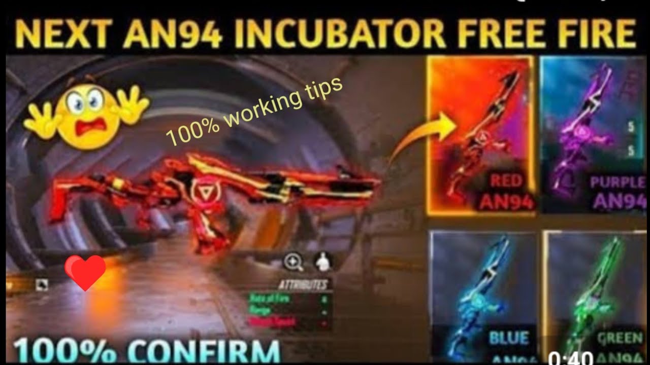 ||New incubator  free fire||new incubator 1 spin trick||new incubatator An94 skin||