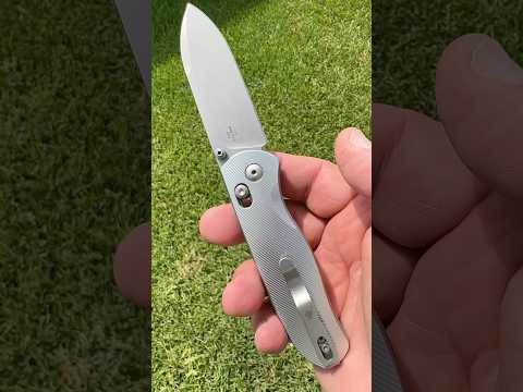 My Kizer 154CM Drop Bear knife is sweet in Original Goat Aluminum textured scales!